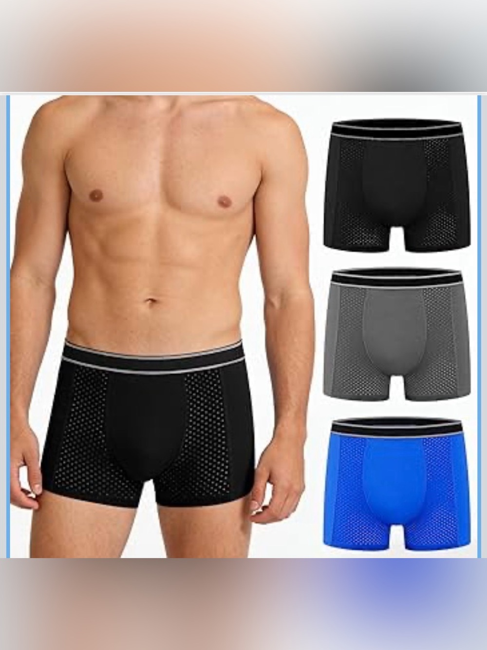 Incontinence Underwear - Upgraded 200ml Absorb Leakproof Boxer Briefs XL.